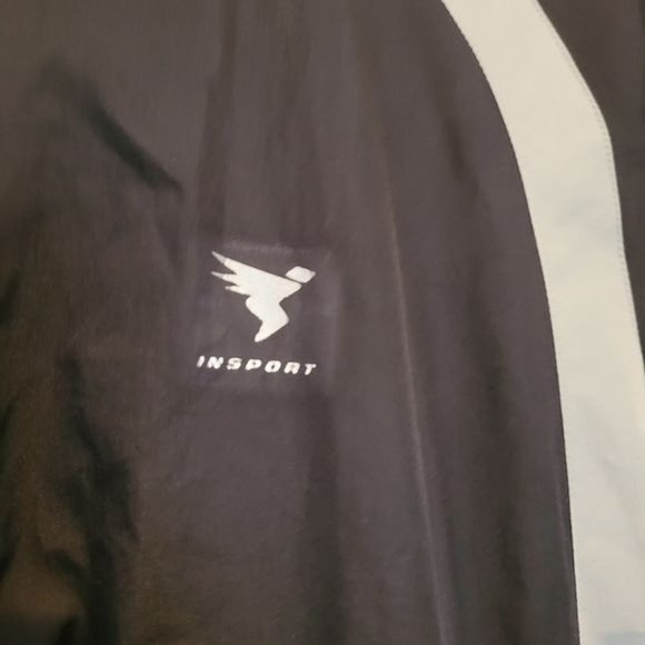 Insport Mens XL Jacket 100%Polyester Exclusive of Teflon Coat Black/Gray - Picture 2 of 5